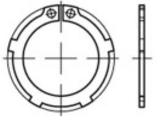TOOLCRAFT Sicherungsringe DIN 983 aus Federstahl, Innen-Durchmesser: 32,2 mm, Außen-Durchmesser: 45,9 mm, 250 Stück - Bild 1
