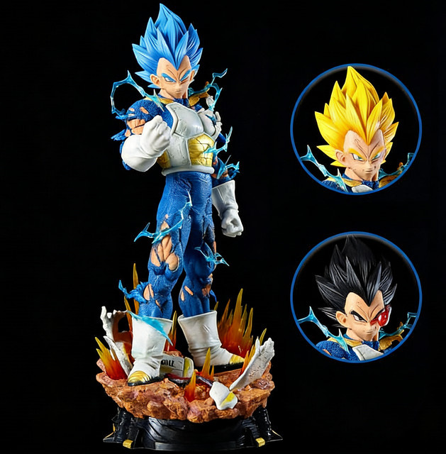 Dragon Ball Vegeta Actionfigur, PVC-Statue, 23 cm, Kunststoff - Bild 1