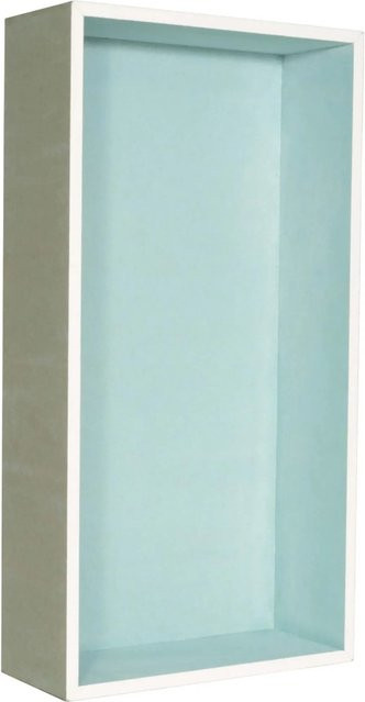 Dalsys Wandnische für die Dusche aus imprägniertem Gipskarton, B/H/T: 30 x 90 x 12 cm, weiß/grün - Bild 1