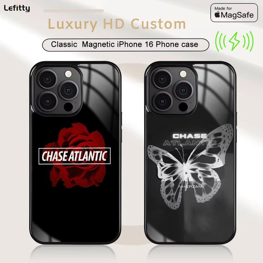 C-Chase Musik A-Atlantic MagSafe Handyhülle für iPhone 11 bis 16 Pro Max Plus Mini in Schwarz - Bild 2