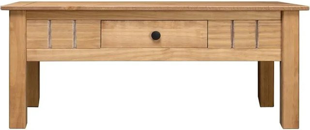 vidaXL Couchtisch aus Massivholz Panama-Kiefer in Braun, B/T/H: 100 x 60 x 45 cm - Bild 1