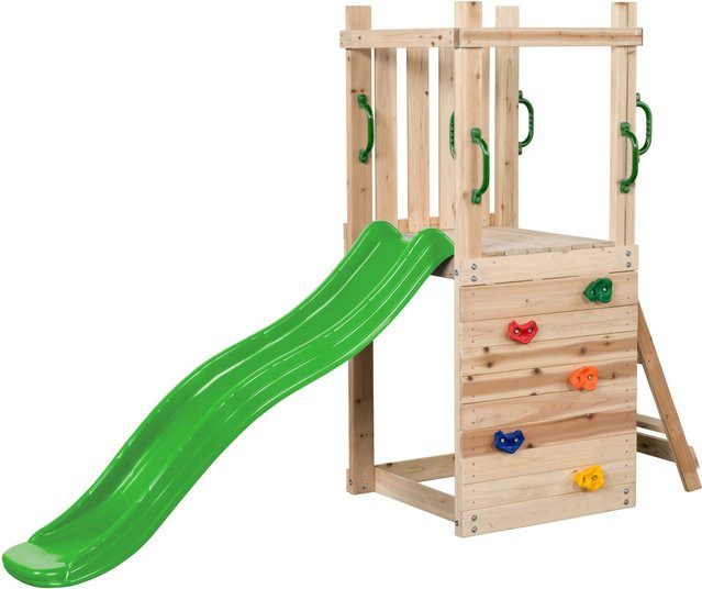 Swing King Spielturm Mari in Hellgrün mit FSC-zertifiziertem Holz, B/T/H: 168 x 73 x 245 cm - Bild 1