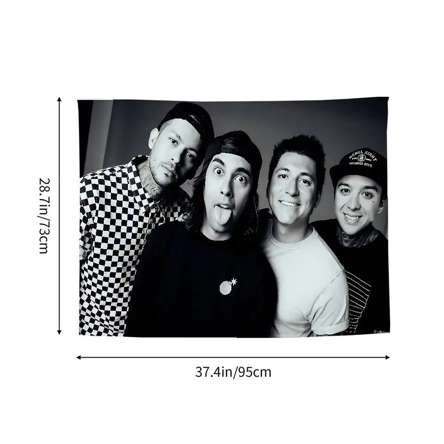 Pierce The Veil Band Collide With The Sky Wandteppich von 52TOYS in Multicolour, Rechteckiger Wandbehang aus Textil, Breite: 110 cm, Höhe: 60 cm - Bild 4