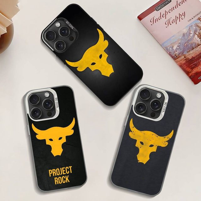 Bunte Handyhülle P-Project-Rock für iPhone 17 16 15 14 13 12 11 Pro Max Plus Mini 8 7 in Multicolour - Bild 1