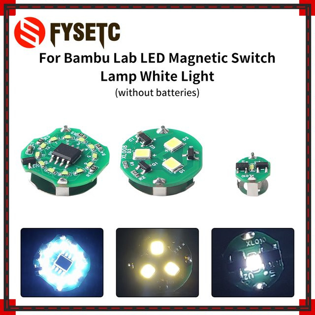 Bambu Lab Magnetische LED Schalter Lampe mit weißem Licht für 3D Drucker - Bild 1