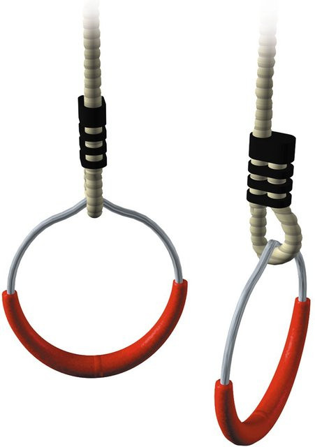 Intergard Schaukelringe mit Sisalseil, Durchmesser: 14,5 cm, Durchmesser der Ringe: 12 mm - Bild 1