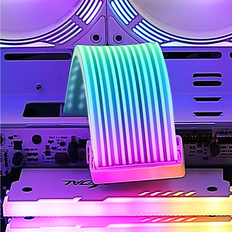 UPSIREN Biegsame ARGB-Lichtplatine in Schwarz Multicolour für Grafikkarte und Motherboard als dekorativer Lichtstreifen - Bild 5
