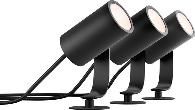 Philips Hue Lily LED-Gartenspot Basis-Set White & Color Ambiance Schwarz 24W RGBW - Bild 1