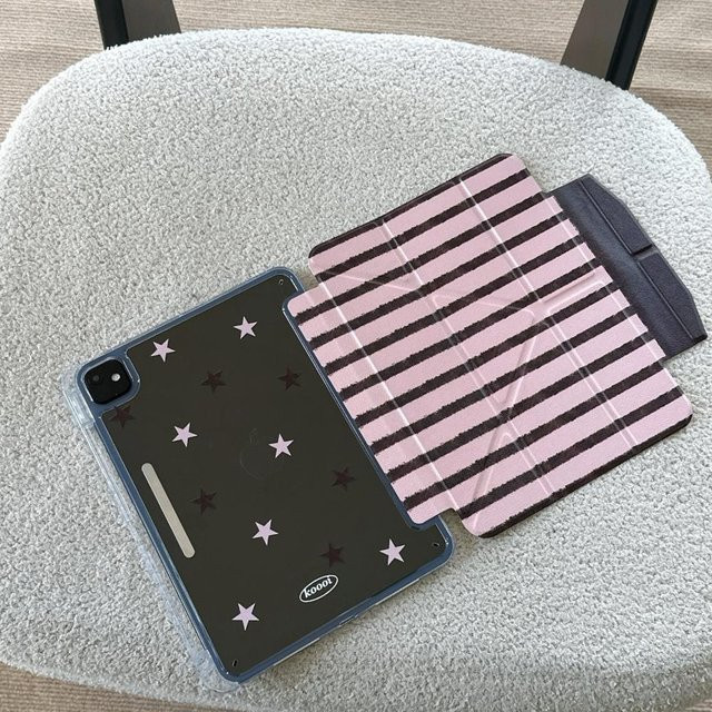 Apple iPad Hülle mit Bleistifthalter in Cameo Rosa für iPad Pro, Air und Mini Modelle - Bild 1