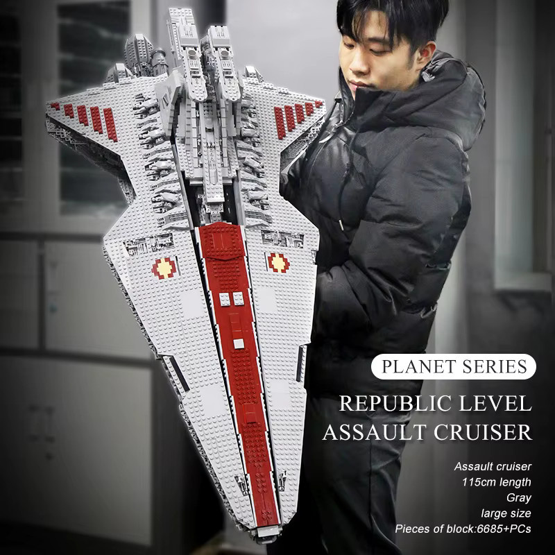 Mould King Star Plan Republic Attack Cruiser Star Destroyer Modellbausatz - Bild 3