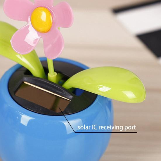 Solarbetriebenes Auto-Ornament von xiekeying mit tanzender Blume in Multicolour als lustige Dekoration für dein Armaturenbrett - Bild 4