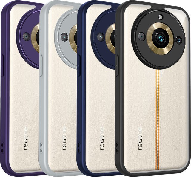 Transparente Silikon-Schutzhülle für Realme 11 Pro und Realme 11 Pro Plus mit matter Rückseite - Bild 1