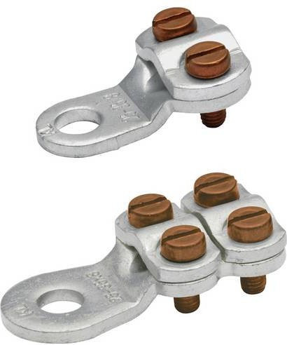 Klauke Ringkabelschuh aus Messing in Silber - Bild 1