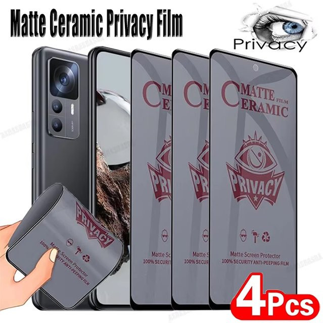 Caynes Blickschutzfolie aus Keramik mit Anti-Fingerabdruck-Schutz für iPhone Modelle, transparent - Bild 1