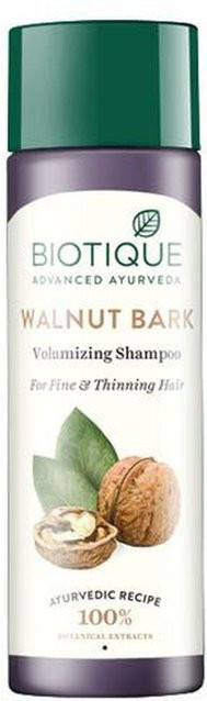 Biotique Walnut Bark Shampoo, 120 ml, für feines und coloriertes Haar - Bild 1
