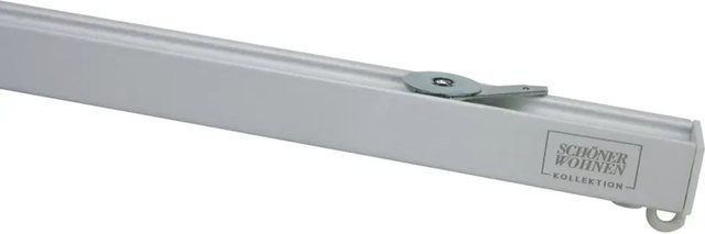 Schöner Wohnen Aluminium-Vorhangschienenset Emilia 1-läufig, Länge: 230 cm, Weiß-Matt - Bild 1