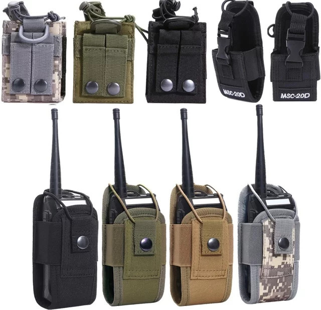 ALLOYSEED Taktische Walkie Talkie Tasche in Schwarz für Kenwood und BaoFeng UV-5R BF-888S mit Molle-System - Bild 1