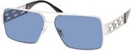 Versace VE 2290 Sonnenbrille, Quadratisch, Vollrand, Metall, Herren, silver, blue - Bild 1