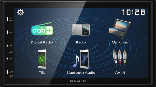 Kenwood DMX-129DAB Autoradio in Schwarz mit Bluetooth und USB-C - Bild 1