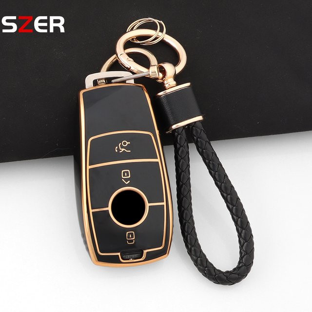 Weiche TPU-Autoschlüsselhülle für Mercedes Benz A C E S G Klasse W177 W205 W213 X167 W222 CLA GLE GLB GLS AMG Maybach von SZER - Bild 1