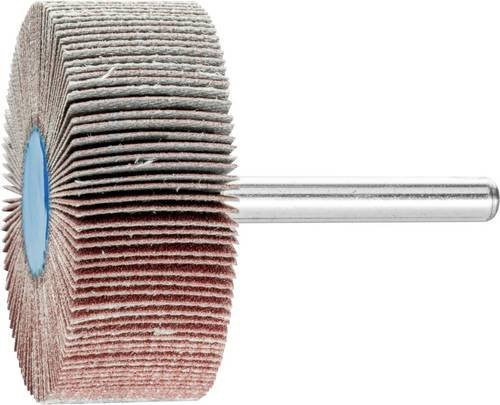 PFERD Korund Fächerschleifer für Metall, Durchmesser: 50 mm, Breite: 20 mm, Schaft-Durchmesser: 6 mm, Körnung: A180, 10 Stück - Bild 1