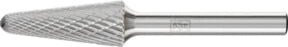 PFERD TOOLS Hartmetall Frässtift Rundkegel KEL universal mittel kreuzverzahnt, Durchmesser: 12 mm, Länge: 30 mm, Schaft-Durchmesser: 6 mm, Farbe: silver - Bild 1
