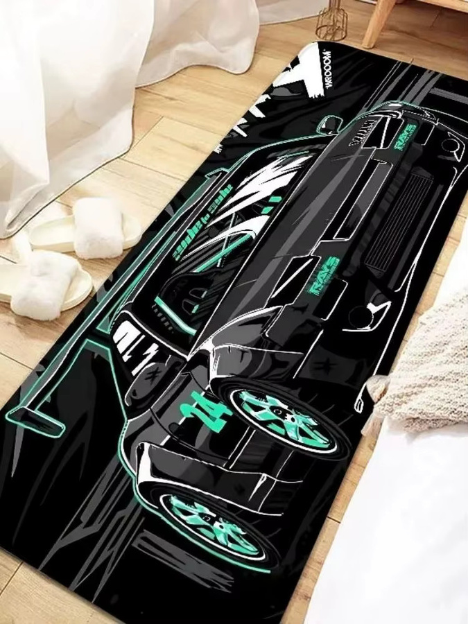 VIKAMA Racing Anti-Rutsch-Teppich für Kinderzimmer und Schlafzimmer, moderne Spielmatte, B/T: 120 x 40 cm - Bild 2