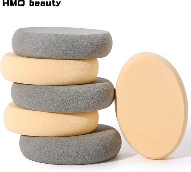 HMQ beauty Make-up Schwämme Oval, Gray, 4 Stück, Unisex - Bild 1
