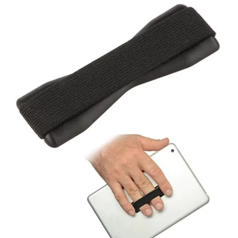 VIKEFON Selbstklebender Fingerring-Telefonhalter in Schwarz, tragbare Mini-Handyhalterung mit elastischem Seil für iPhone, Samsung und Xiaomi - Bild 5