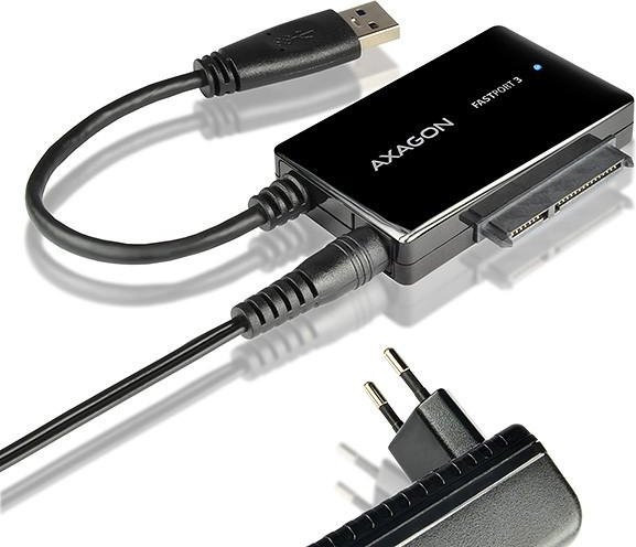 AXAGON USB 3.2 Gen 1 auf SATA 6G Adapter, USB-A zu SATA, Schwarz, Länge: 22 cm - Bild 2
