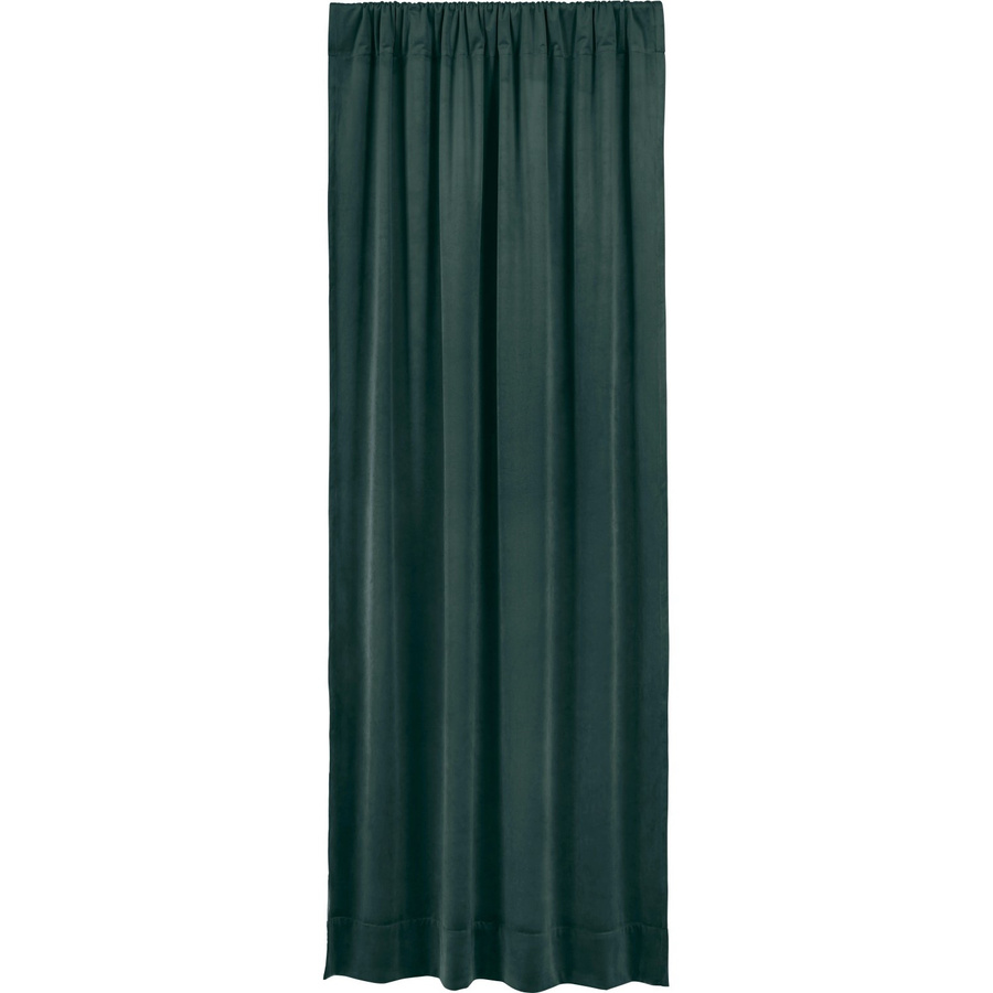 OBI Vorhang Dunkelgrün 2er-Set mit Tunnelzug und Verdunkelung, Breite: 135 cm, Höhe: 250 cm - Bild 2
