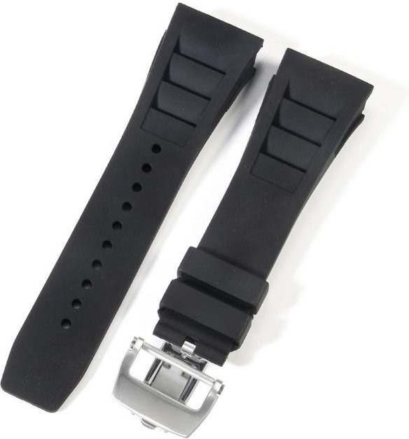 Lanspo Uhrenarmband Silikon, Weiß, Herren, 25 mm - Bild 1