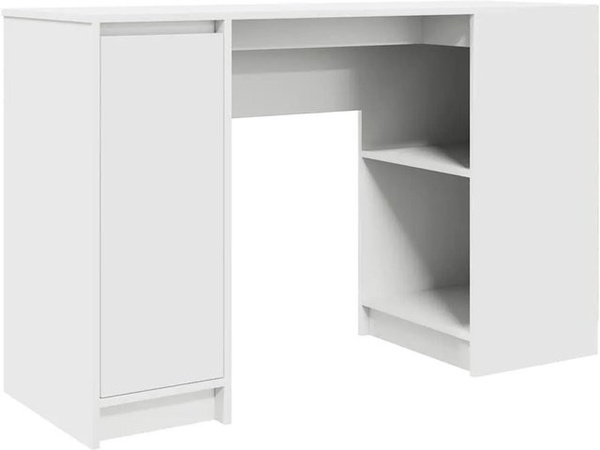 vidaXL Sekretär Schreibtisch aus Holzwerkstoff in Weiß, B/T/H: 120 x 42 x 76 cm