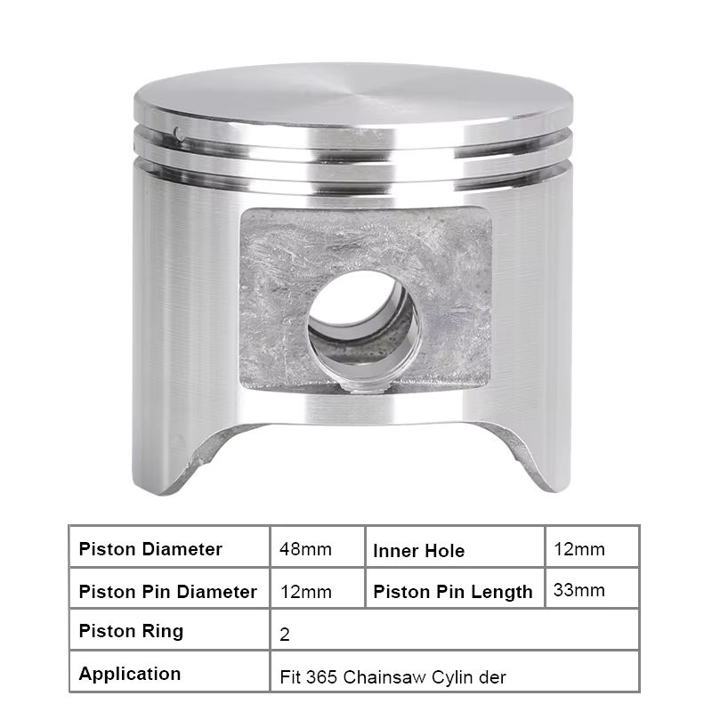 XCAN Kolbenringsatz mit 2 Ringen für Husqvarna 365, 365XP, 365 Special und 365 EPA Kettensägen, 48 mm - Bild 3