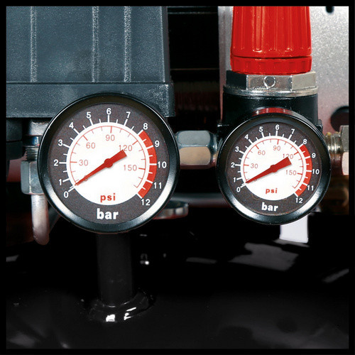 Einhell Druckluft-Kompressor TE-AC 135/24 Silent Plus in Rot mit 24 l Tank und 8 bar Druck - Bild 3