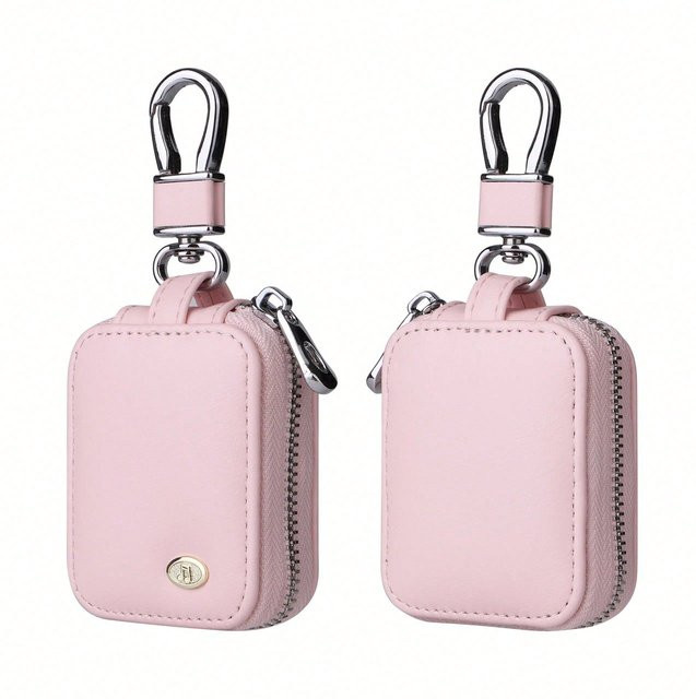 XYNN Leder Schutzhülle für Bluetooth Kopfhörer in Pink Multicolour - Bild 1