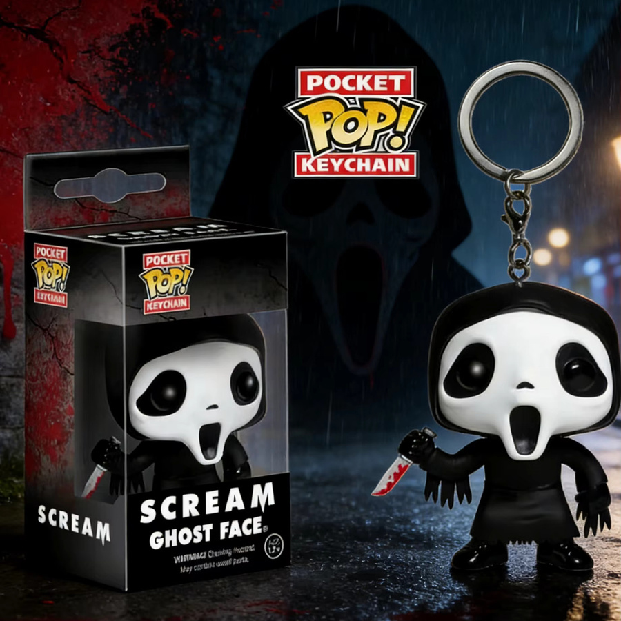 Funko Scream GhostFace, Actionfiguren, Pocket Pop Puppen, Schlüsselanhänger - Bild 2