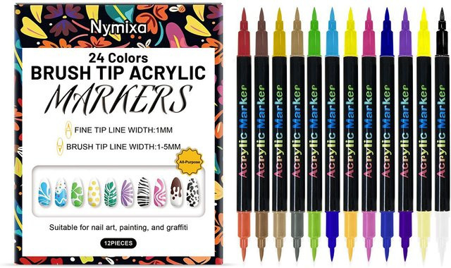 Nymixa Nail Art Graffiti Stift Set, Unisex - Bild 1