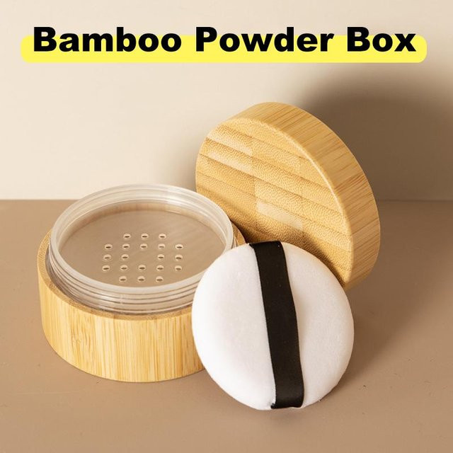 JCSYFAC Lose Puder Box mit Puff, 30 ml, Unisex - Bild 1