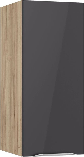 Optifit Küchen-Oberschrank Linus Anthrazit-Wildeiche, B/H/T: 70,4 x 30,0 x 34,9 cm - Bild 1