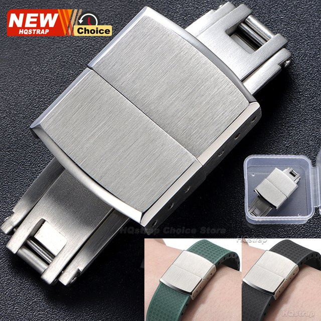 HQstrap Armbandverschluss Edelstahl, Silber, Unisex - Bild 1