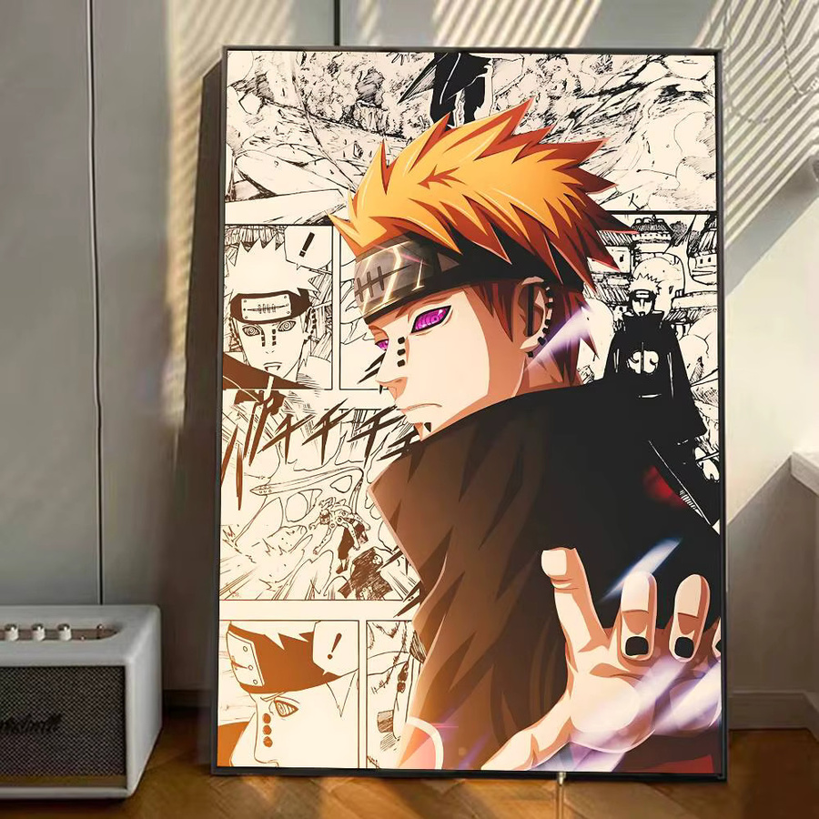 Vintage Naruto Anime Poster N-Nagato P-Pain Wandkunst aus Papier in Mehrfarbig, B: 15,0 cm, H: 15,0 cm - Bild 6