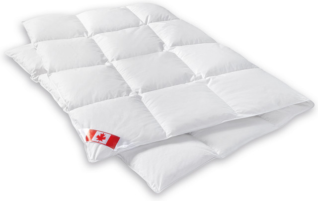 Künsemüller Canada 90/10 Daunendecke mit Daunen und Federn in Weiß, B/T: 155 x 220 cm - Bild 1