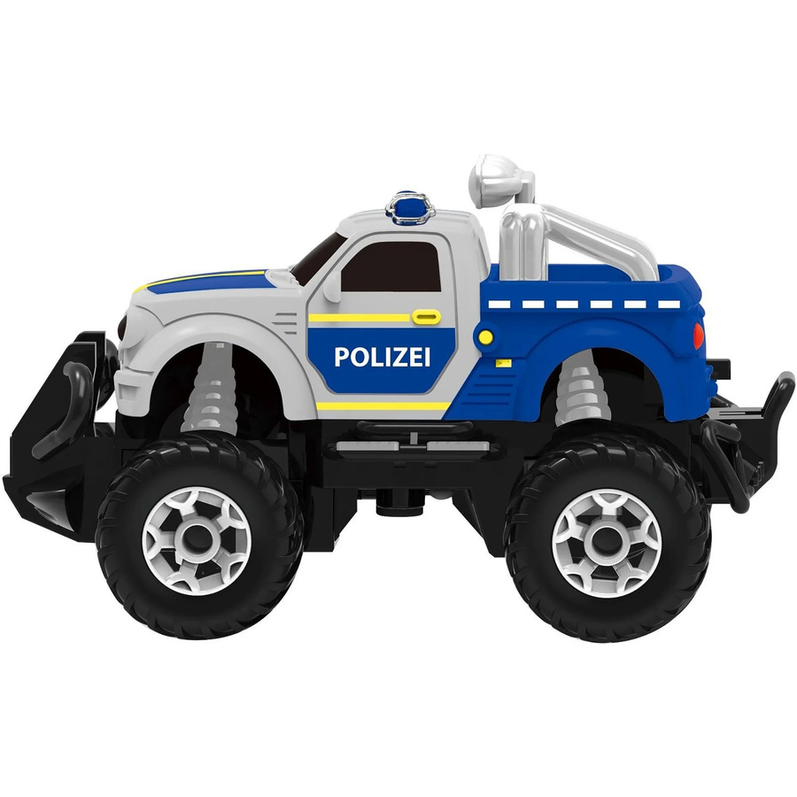 Racer R/C Polizei Jeep Elektro Geländewagen im Maßstab 1:43 mit 2.4GHz Fernsteuerung - Bild 2