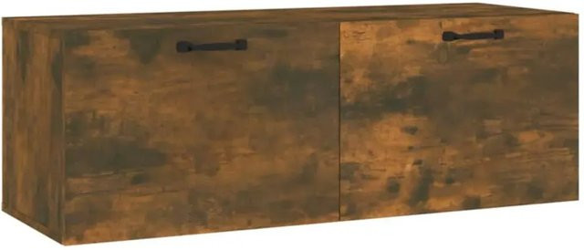 vidaXL Wandschrank aus Holzwerkstoff in Räuchereiche, Braun, B/T/H: 100 x 36,5 x 35 cm - Bild 1