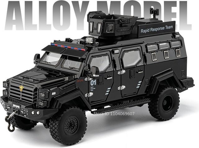 Linyi toy car Säbelzahntiger Modell Spielzeugauto, 1:24, mit Licht und Sound, ab 14 Jahren - Bild 1