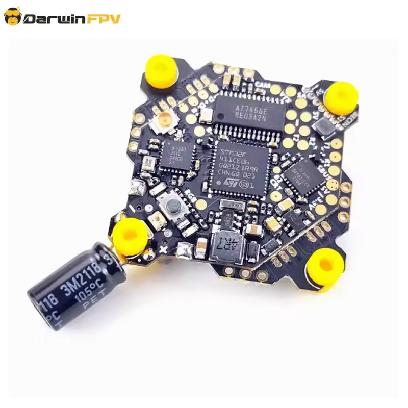 DarwinFPV F411 ELRS AIO Flugcontroller mit Blheli_S Betaflight F4 15A ESC für RC-Drohnen in Schwarz - Bild 2