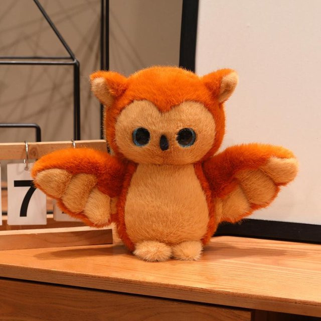 Yiran toy Eulen-Stofftier, Plüschvogel, Orange - Bild 1
