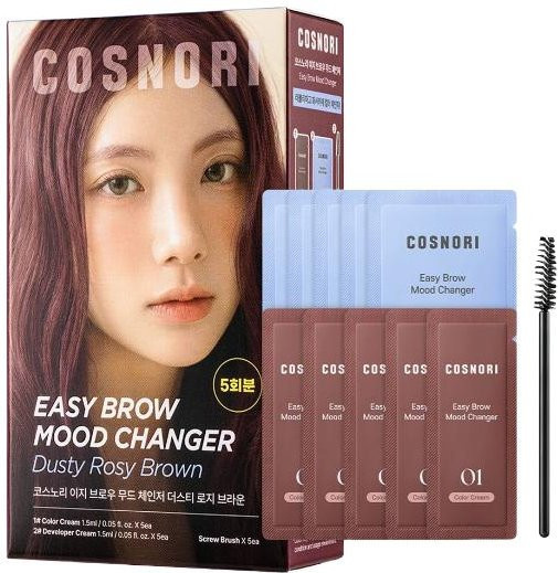 COSNORI Easy Brow Mood Changer 5-in-1 Kit, Dusty Rosy Brown, Creme - Bild 1