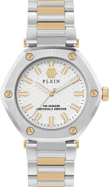 Philipp Plein Damenuhr, Quarz, Edelstahl, Silber, 38 mm, 5 ATM - Bild 1